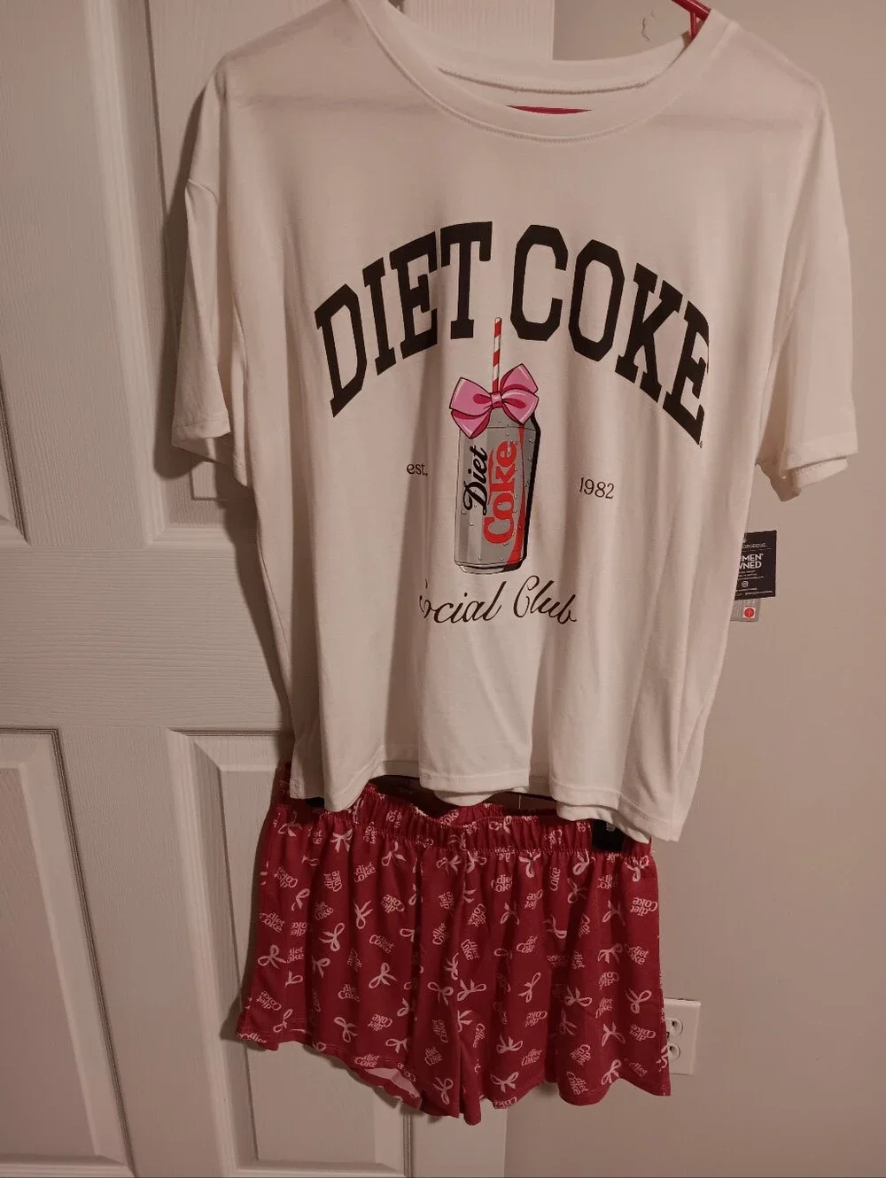 Diet Coke (Grayson Threads Apparel) Two Piece Sleepware Set. Medium NWT